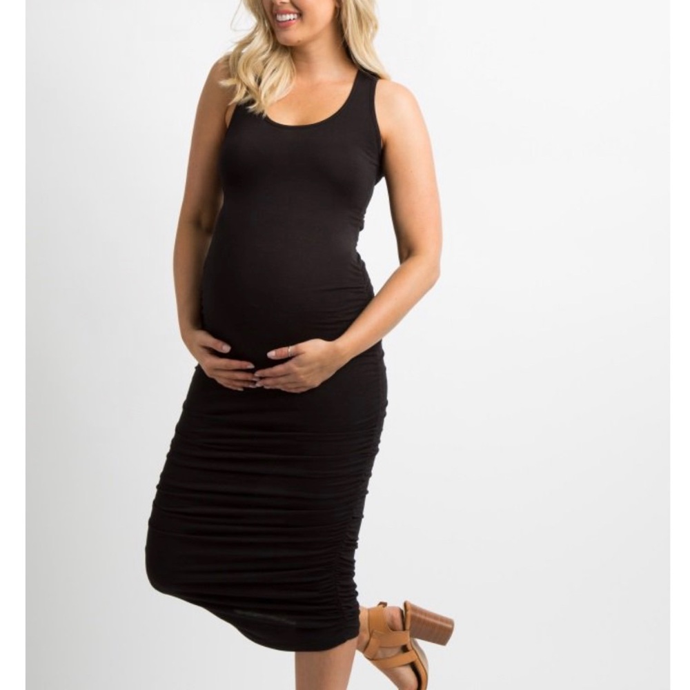 Pink Blush Maternity - Black fitted dress